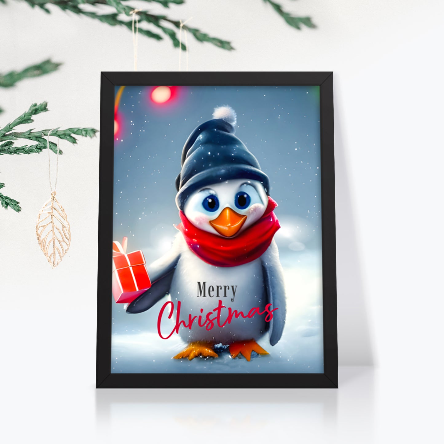 Christmas Framed Poster - Penguin
