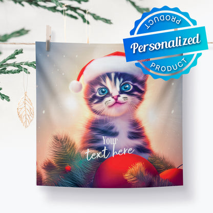 Personalized Christmas Pillow Case - Cat | Seepu