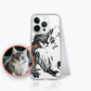 Personalized Pet Line Drawing Case for iPhone | Seepu