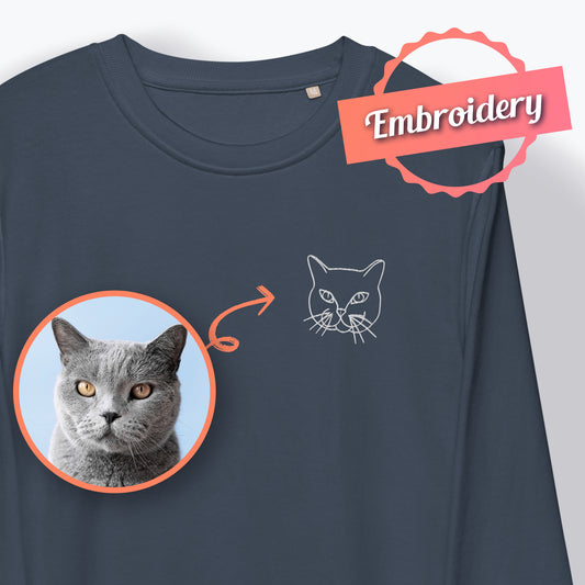 Personalized Pet Embroidery Unisex Sweatshirt | Seepu