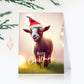 Christmas Painting On Canvas - Goat | Christmas Decor | Seepu