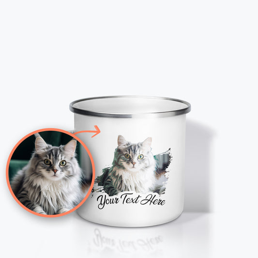 Personalized Pet Photo Enamel Mug | Seepu