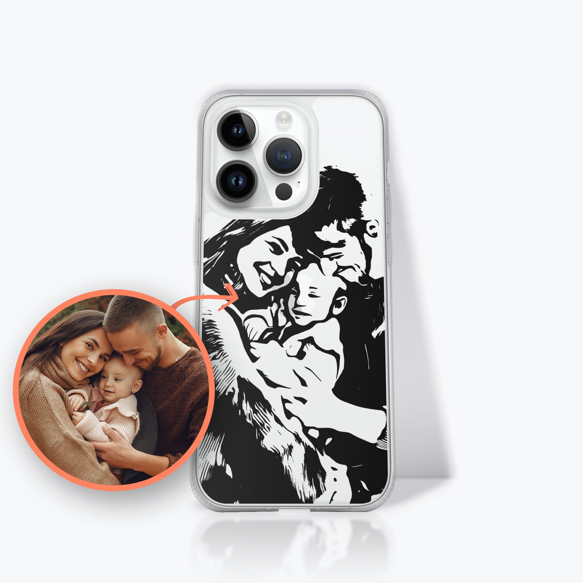 Personalized Line Drawing Case for iPhone | Seepu