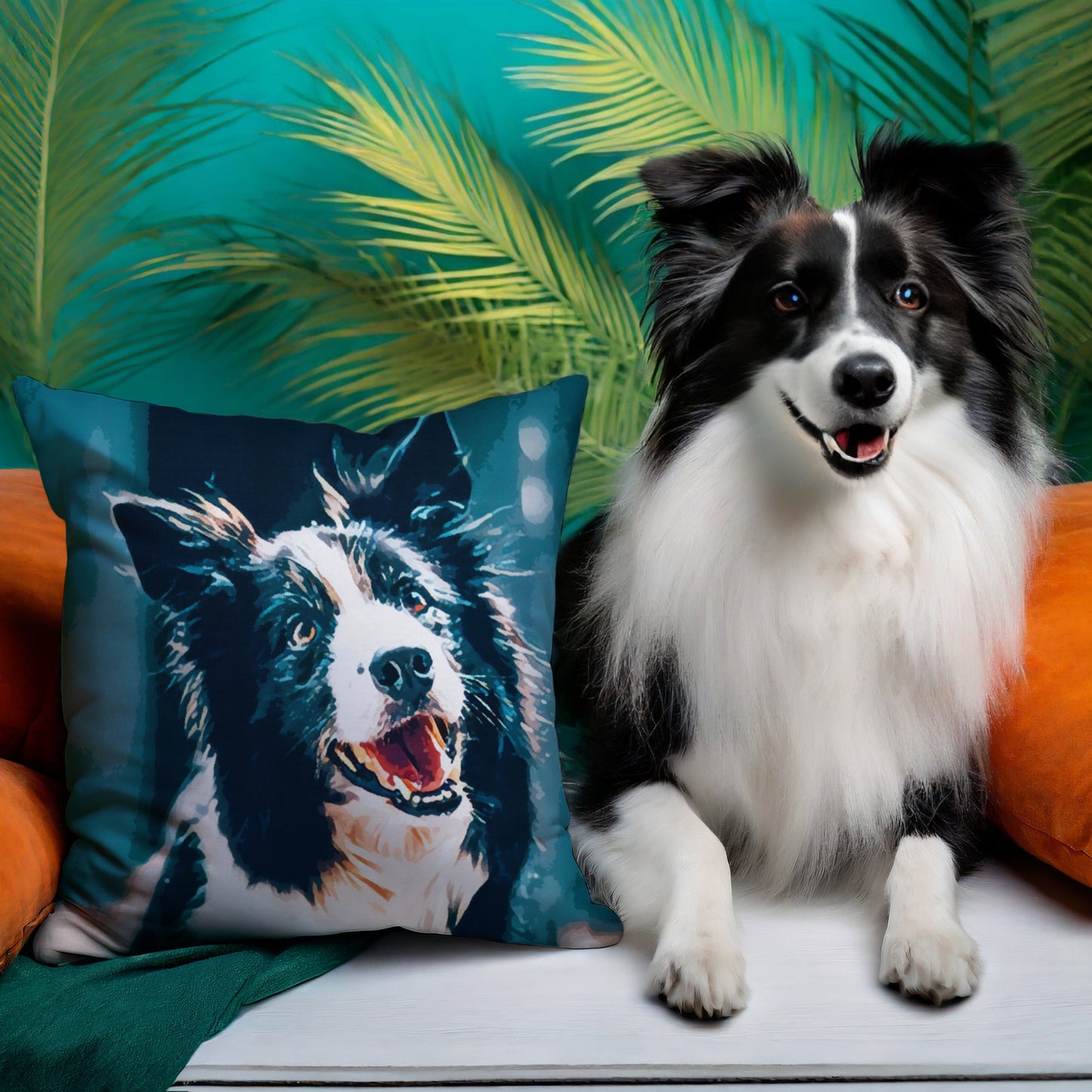 Personalized Pet Photo Premium Pillow | Seepu |  front image with doggy
