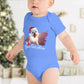Personalized Christmas Baby Short Sleeve One Piece - Dog | Seepu | front
