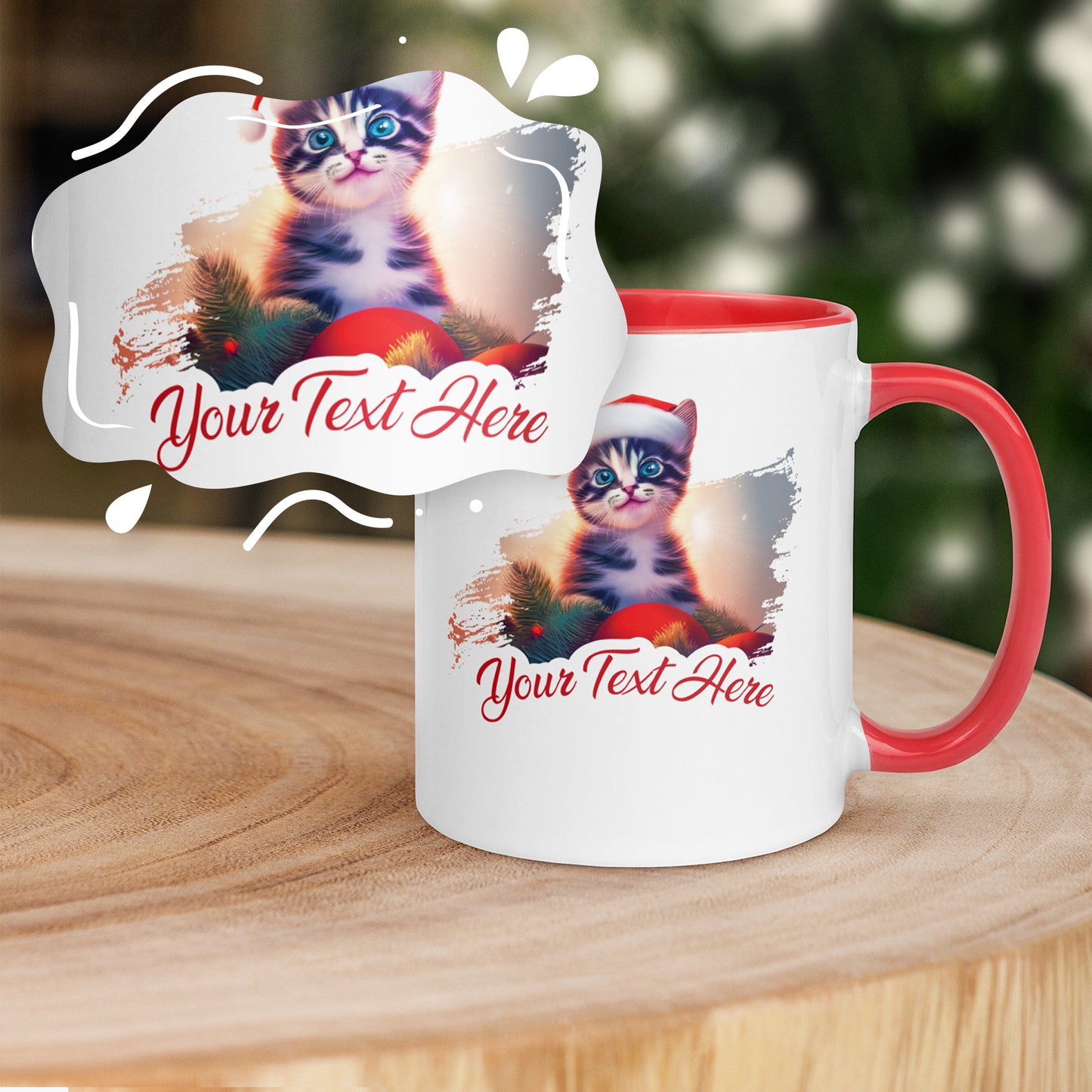 Personalized Christmas Mug - Cat | Seepu | custom