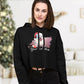Personalized Christmas Women's Cropped Hoodie - Dog | Seepu | front