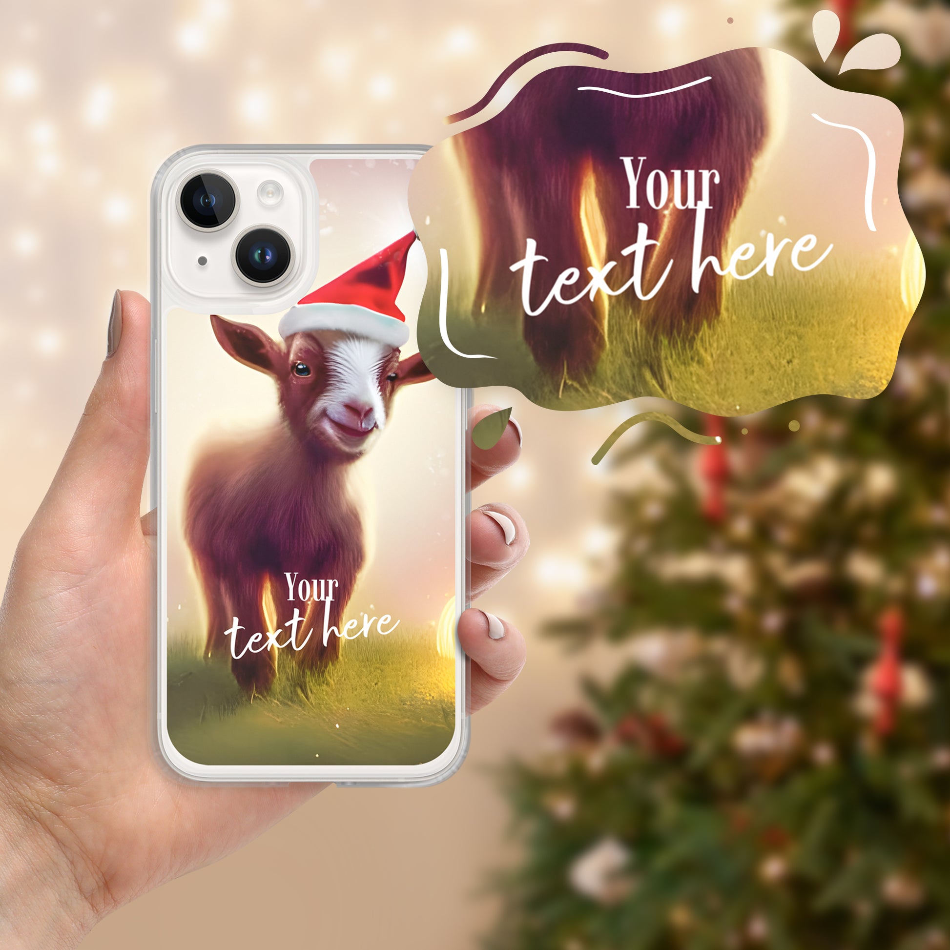 Personalized Christmas iPhone Case - Goat | Seepu | custom