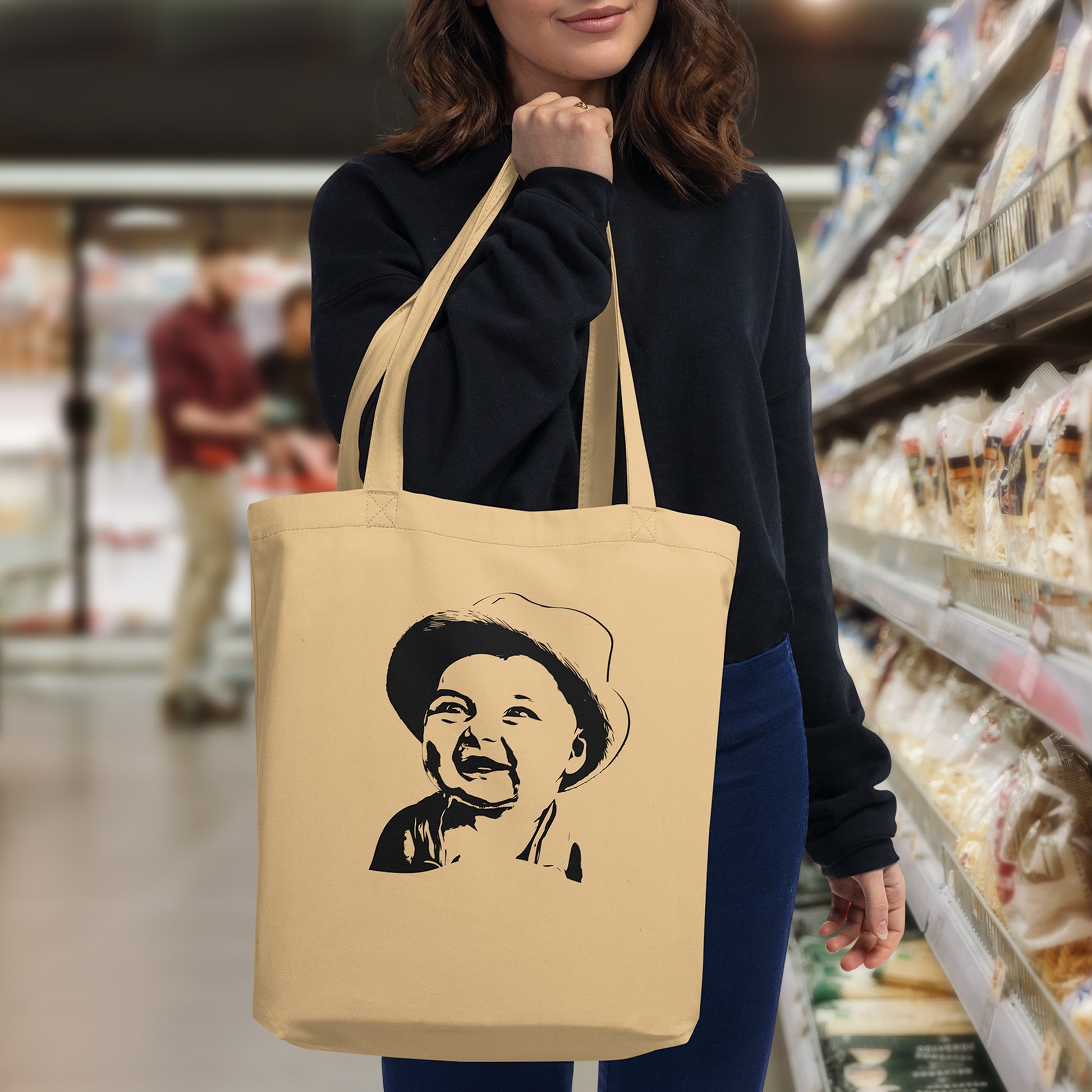 Personalized Line Drawing Eco Tote Bag | Seepu | handy