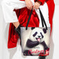 Christmas Large Tote Bag With Pocket - Goat | xmas
