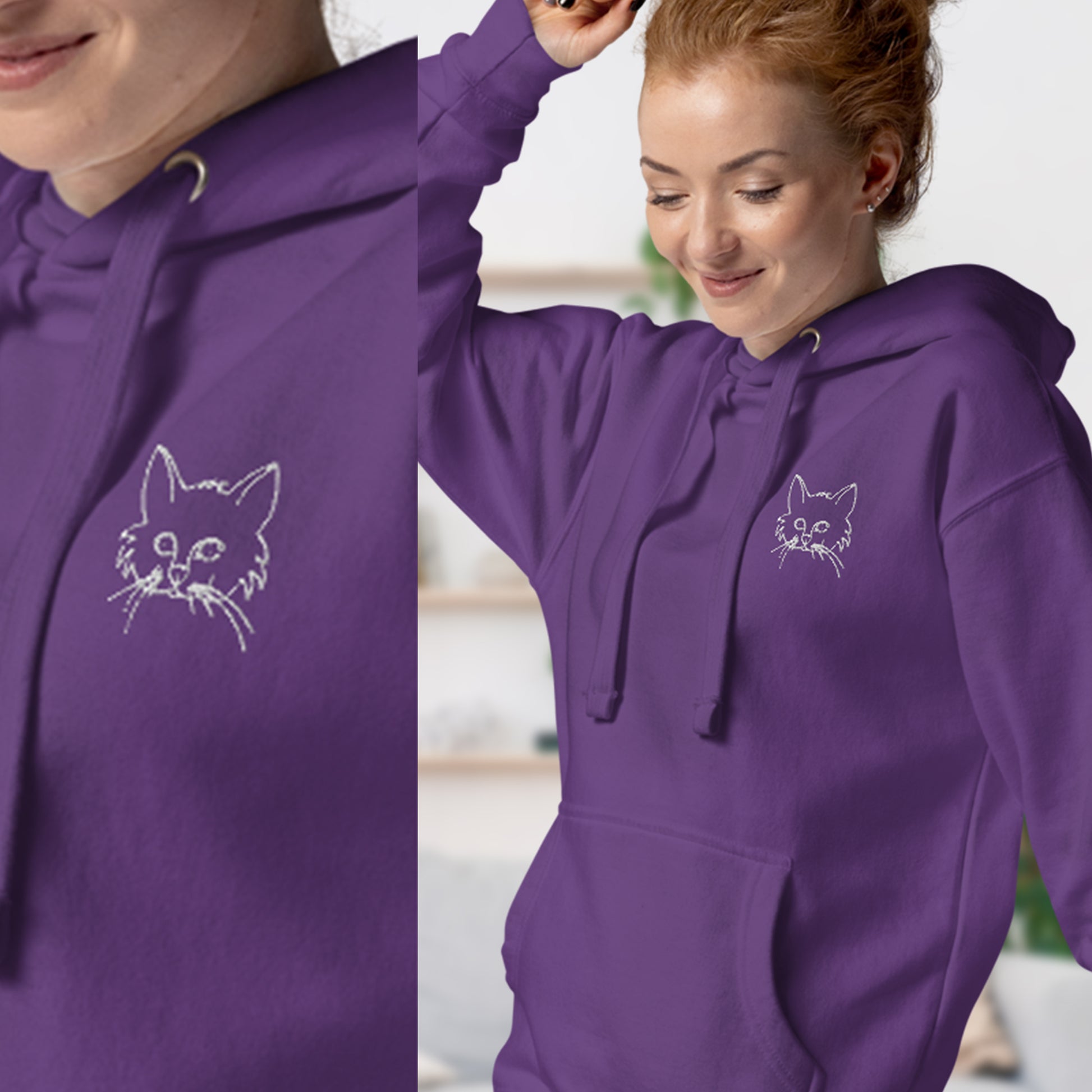 Personalized Pet Embroidery Unisex Hoodie | Seepu | woman
