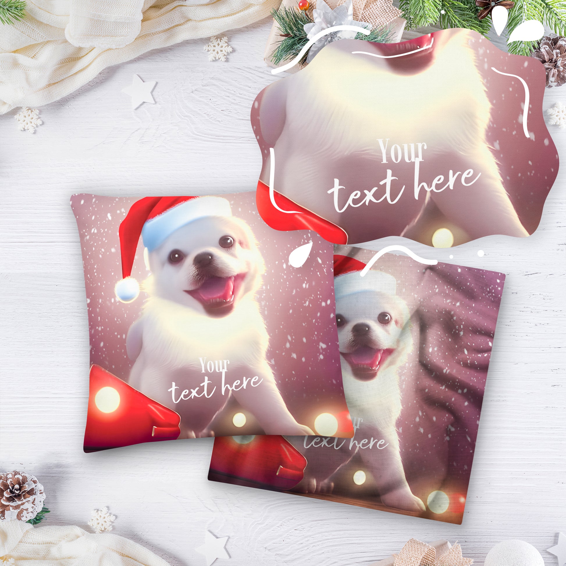 Personalized Christmas Pillow Case - Dog | Seepu | custom