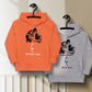 Personalized Line Drawing Kids Eco Hoodie | Seepu | with and without text