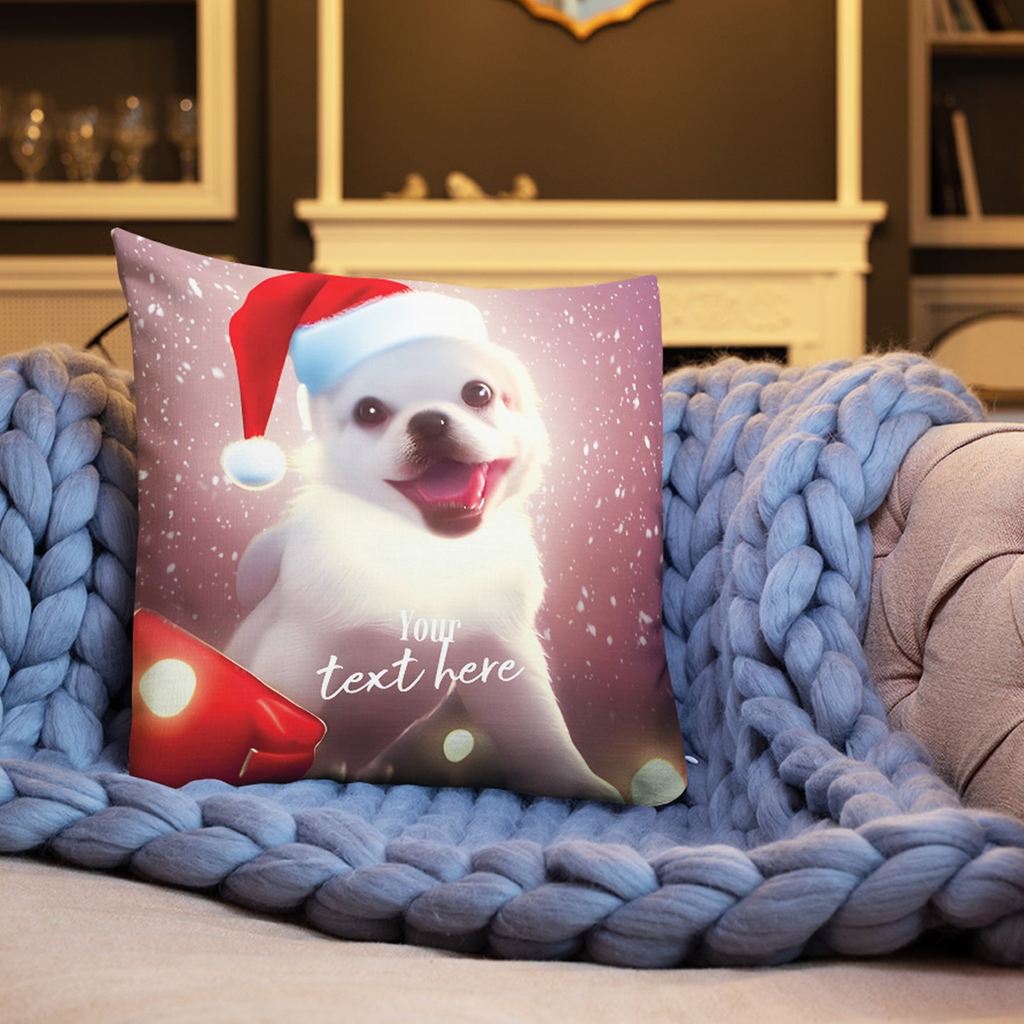 Personalized Chrstmas Pillow - Dog | Seepu | cute pillow