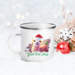 Personalized Christmas Enamel Mug - Llama | Seepu | front view