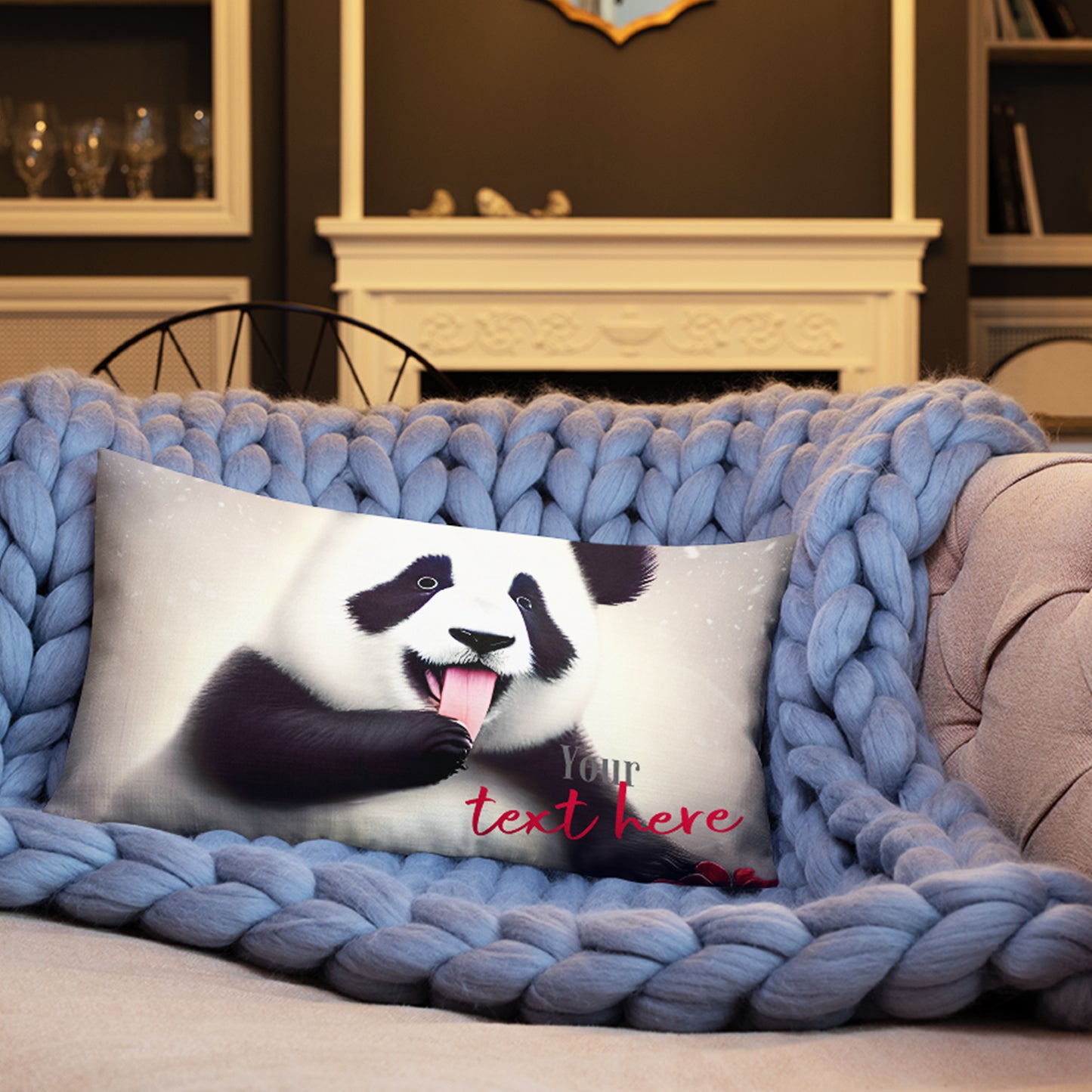  Personalized Christmas Pillow - Panda | Seepu | narrow