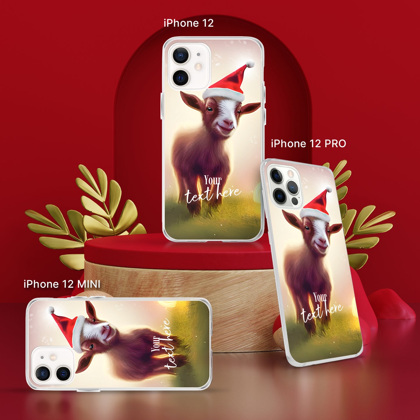 Personalized Christmas iPhone Case - Goat | Seepu | 12 MINI, 12 , 12 PRO