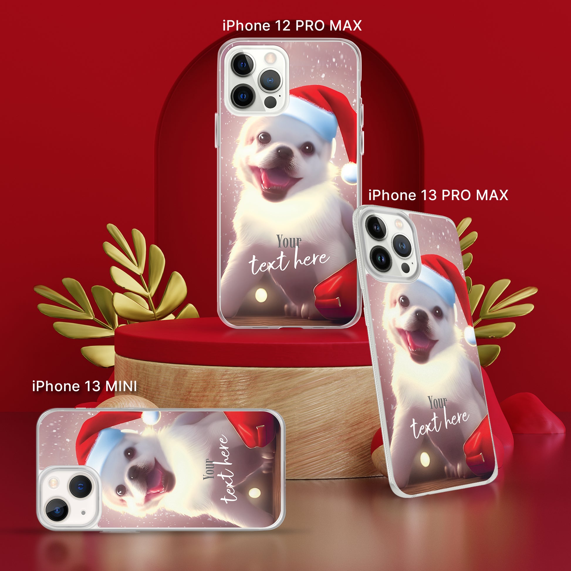 Personalized Christmas iPhone Case - Dog | Seepu | 13 MINI, 12 PRO MAX, 13 PRO MAX