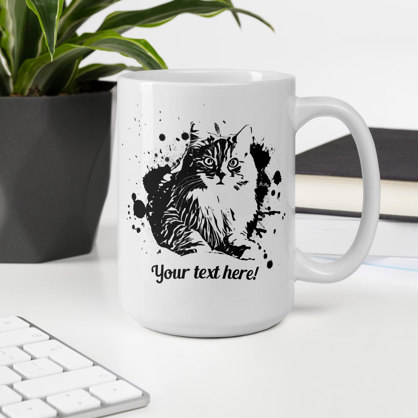 Personalized Pet Line Drawing Ceramic Mug | Seepu| 15oz