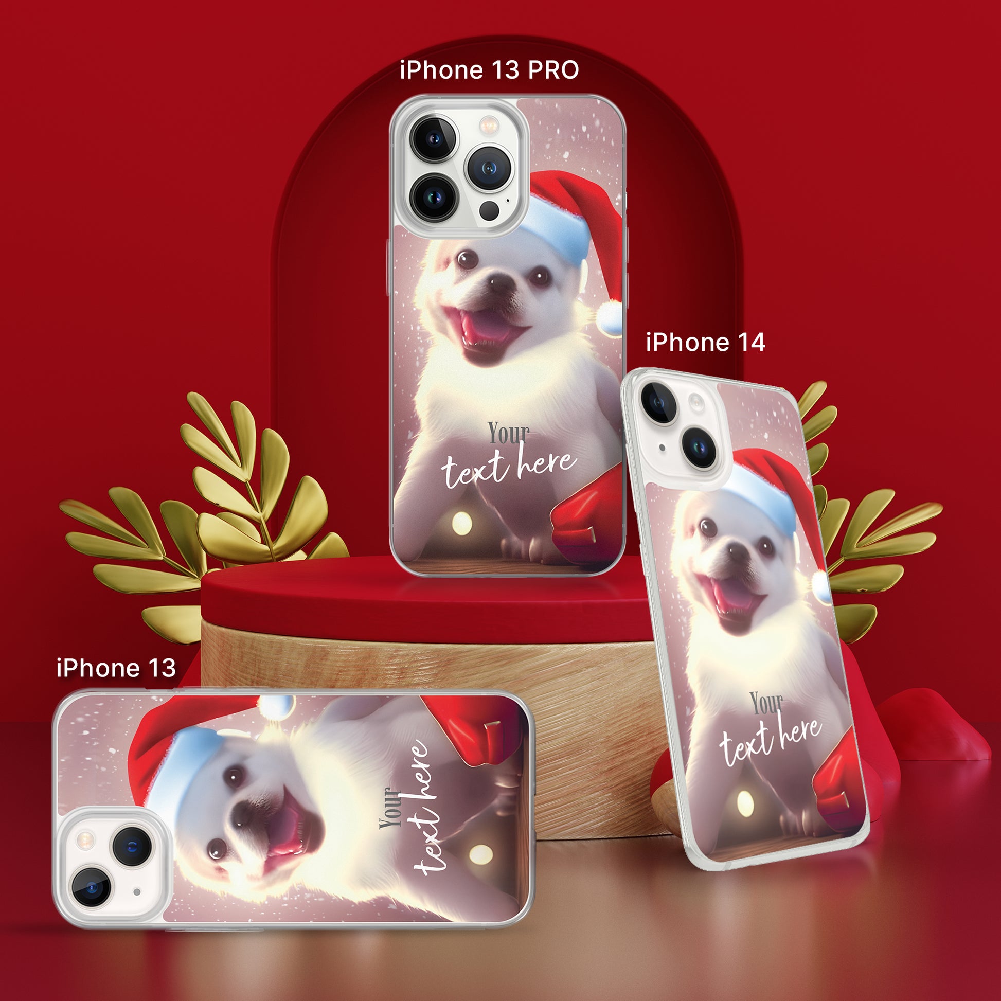 Personalized Christmas iPhone Case - Dog | Seepu | 13, 13 PRO, 14