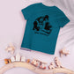 Personalized Line Drawing Organic Cotton Kids T-Shirt | Seepu | ocean