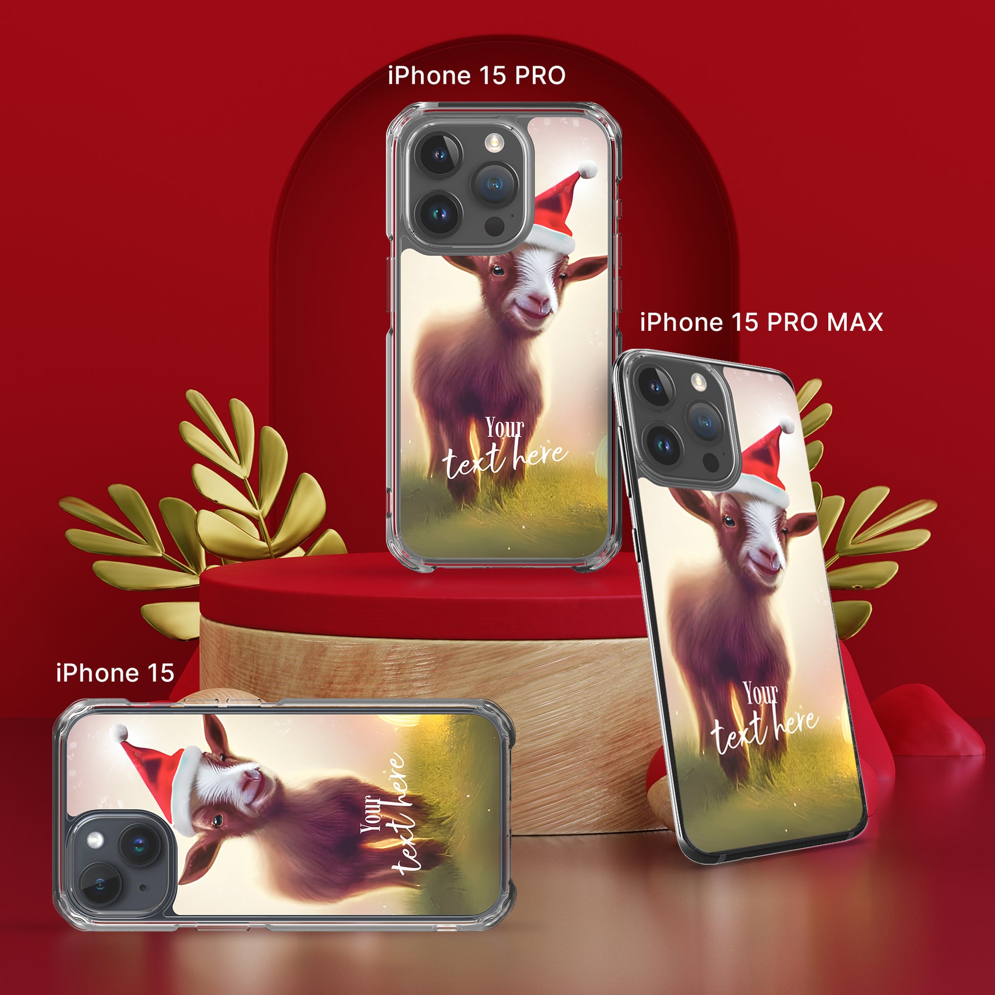 Personalized Christmas iPhone Case - Cat | Seepu | 15, 15 PRO, 15 PRO MAX