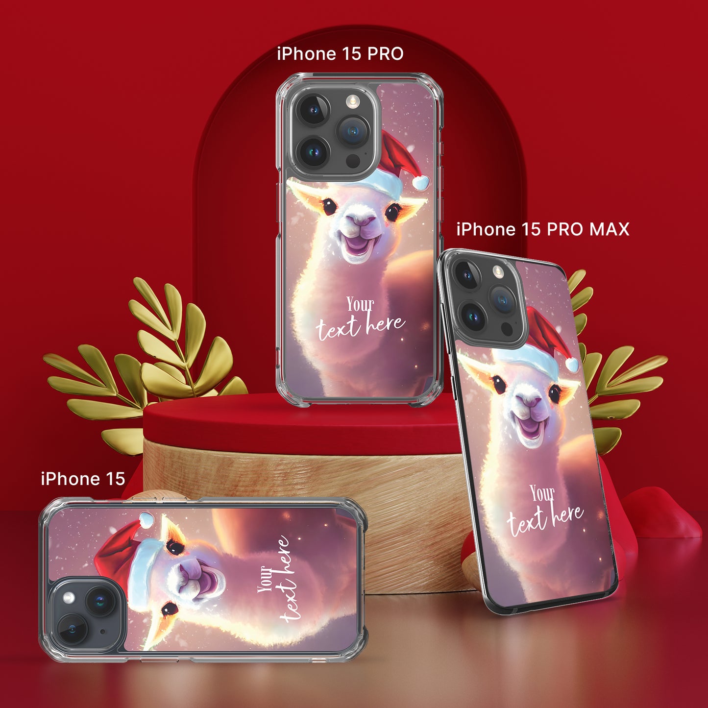 Personalized Christmas iPhone Case - Cat | Seepu | 15, 15 PRO, 15 PRO MAX