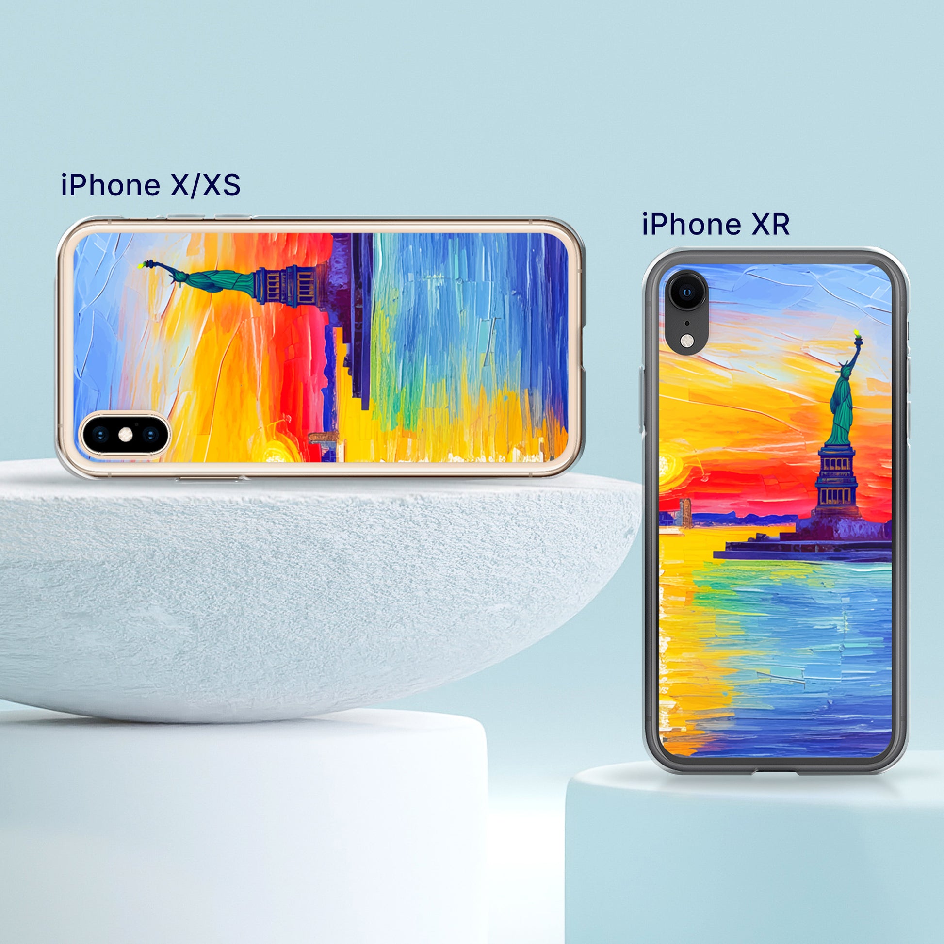 Fashionable iPhone Case with cityscape painting - New York| Seepu | X/XS, XR