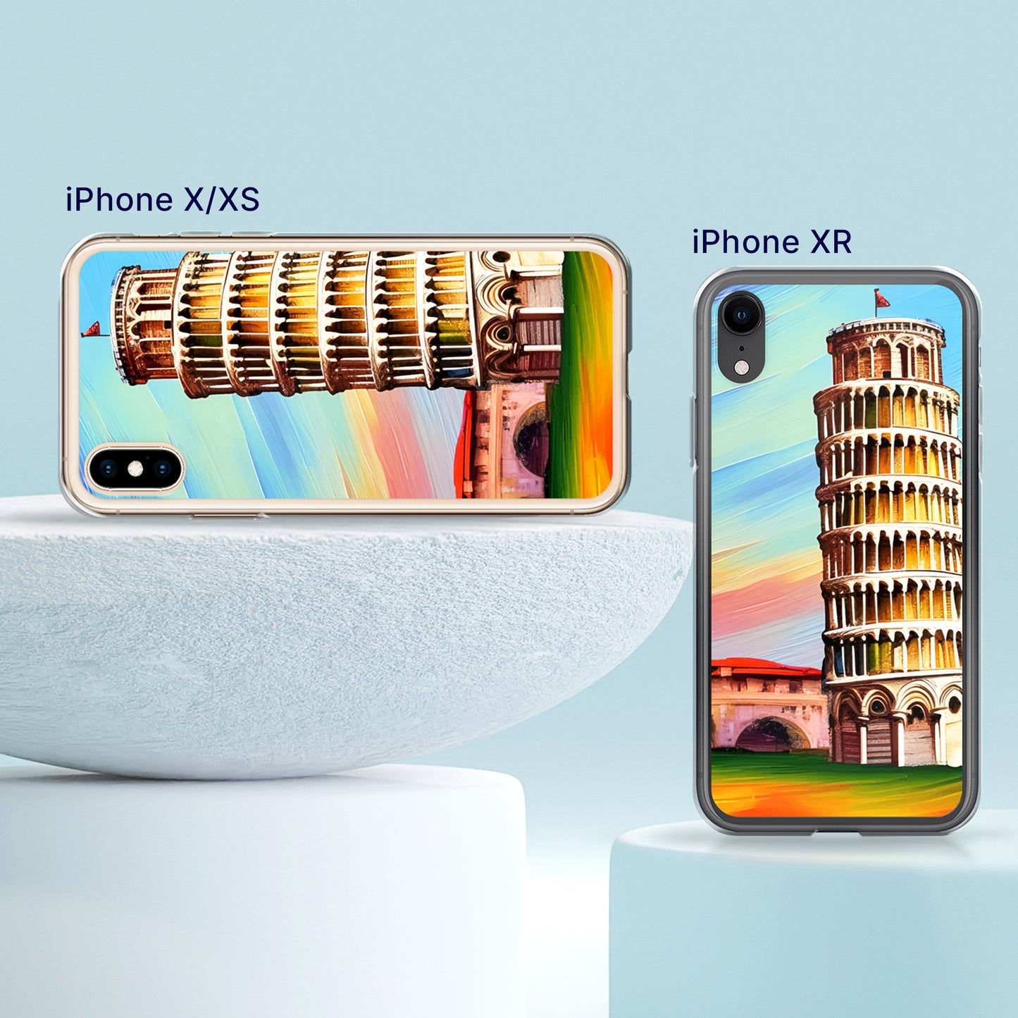 Fashionable iPhone Case with cityscape painting - Paris Louvre| Seepu | X/XS, XR