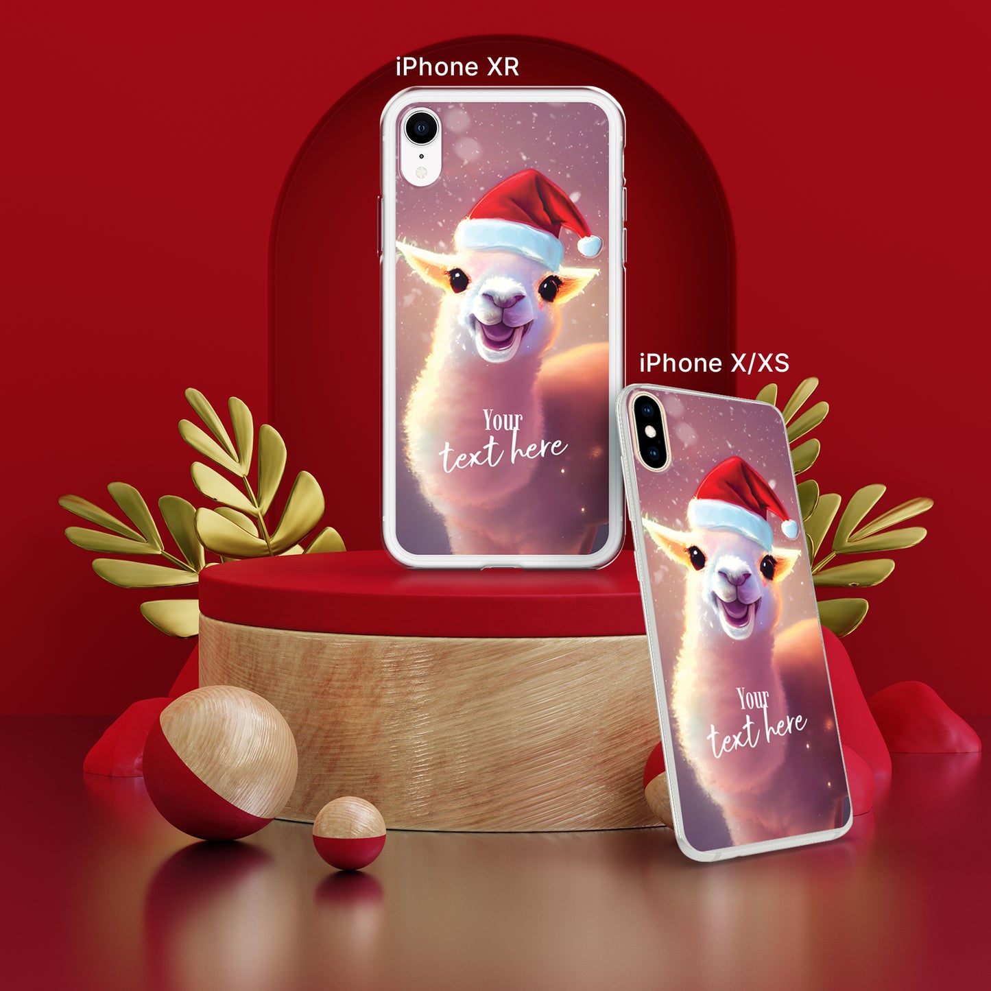 Personalized Christmas iPhone Case - Cat | Seepu | XR, X/XS
