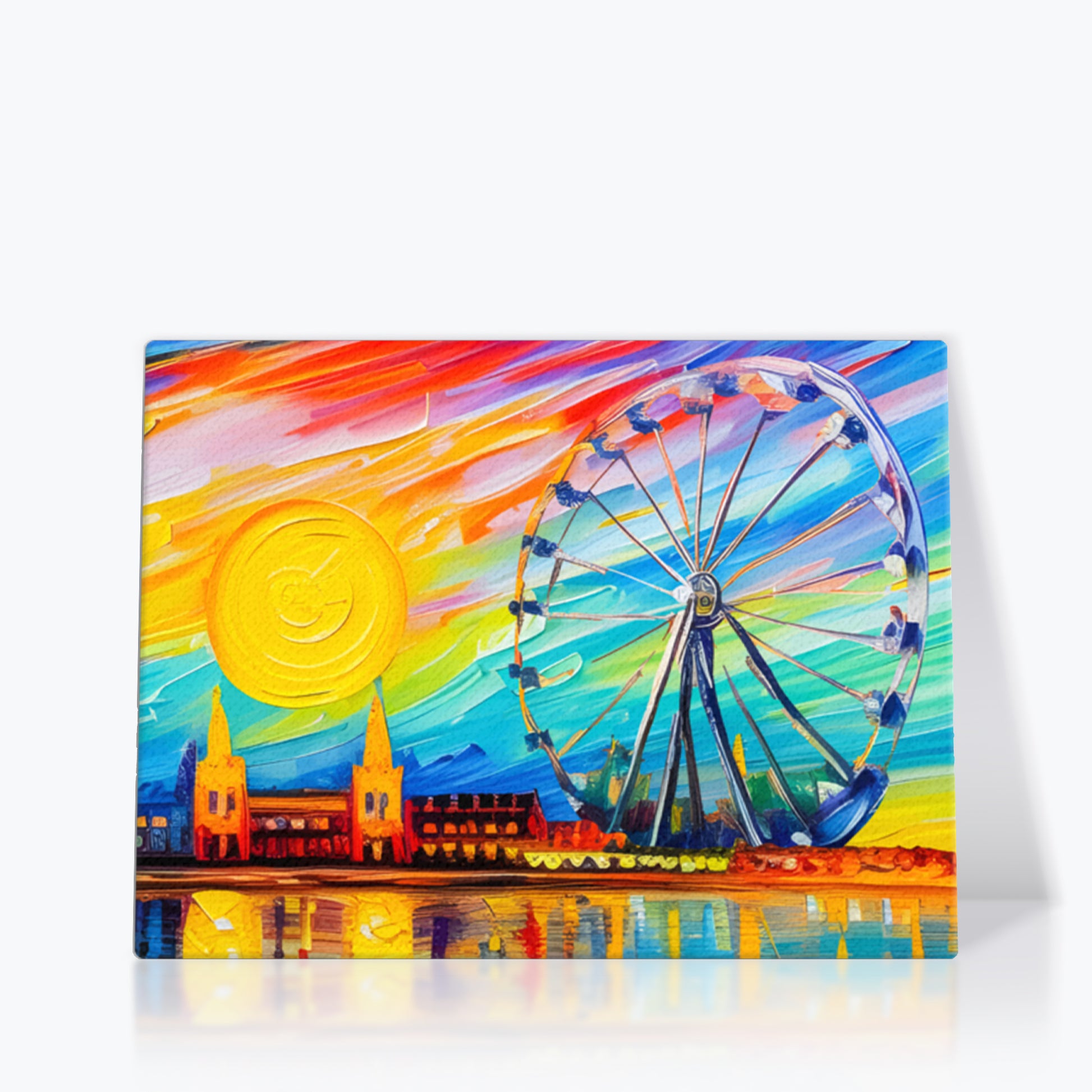 A stunning canvas print of Vienna showcasing its iconic landmarks and picturesque cityscape, adding a touch of charm and elegance to any space | Seepu