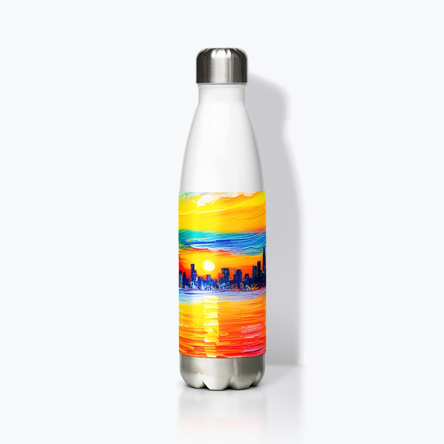 Stainless Steel Water Bottle - New York, Skyline