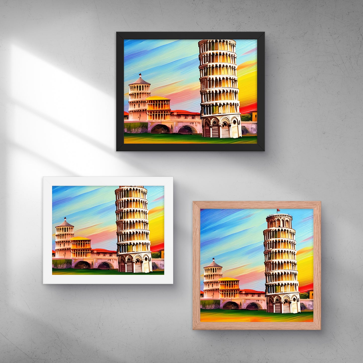 Pisa Framed Poster | Add a touch of sophistication to your decor with this high-quality framed artwork.