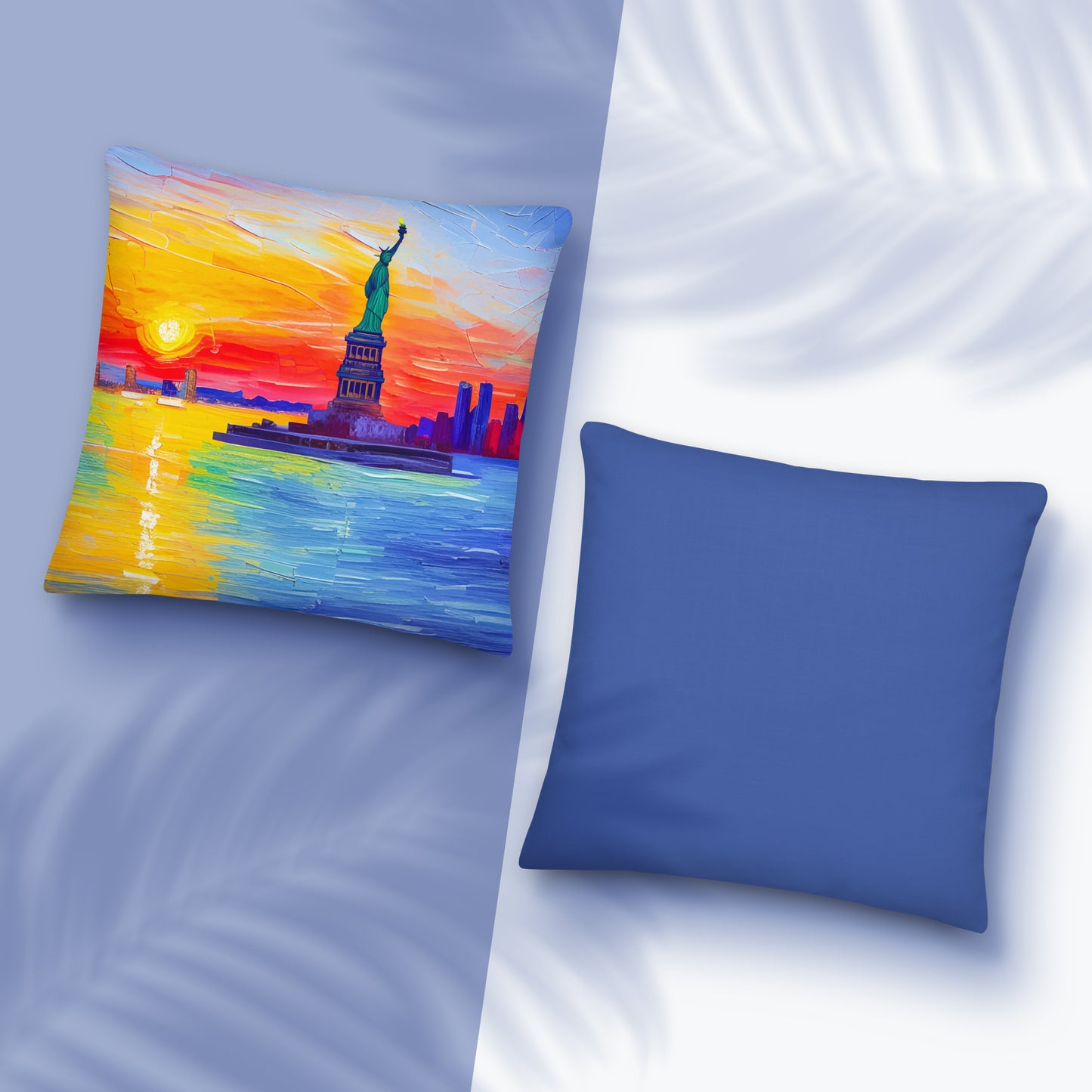 New York Design Premium Pillow | Enhance your space with vibrant colors and plushness | Seepu