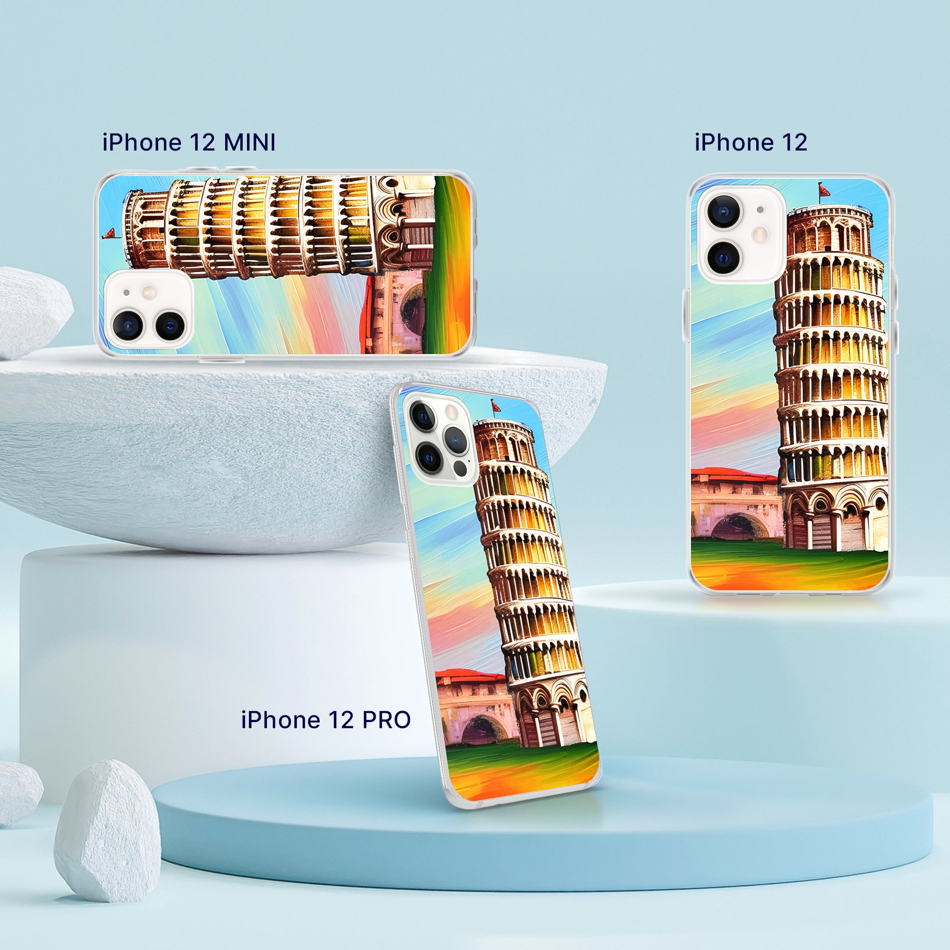Durable iPhone Case | Pisa Print | Seepu