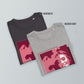 Personalized Men's T-Shirt in anthracite and heather grey - Portrait | Seepu