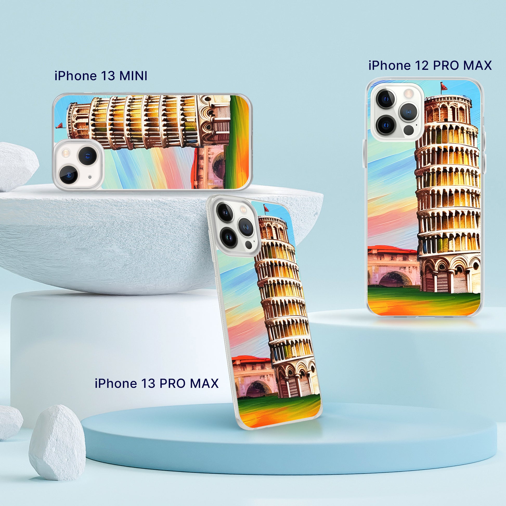Scratch-Resistant iPhone Case | Pisa Artwork | Seepu