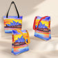 Large tote bag with cityscape painting - Sydney | Seepu