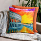Two-sided premium pillow case with cityscape painting print - Rome | Seepu