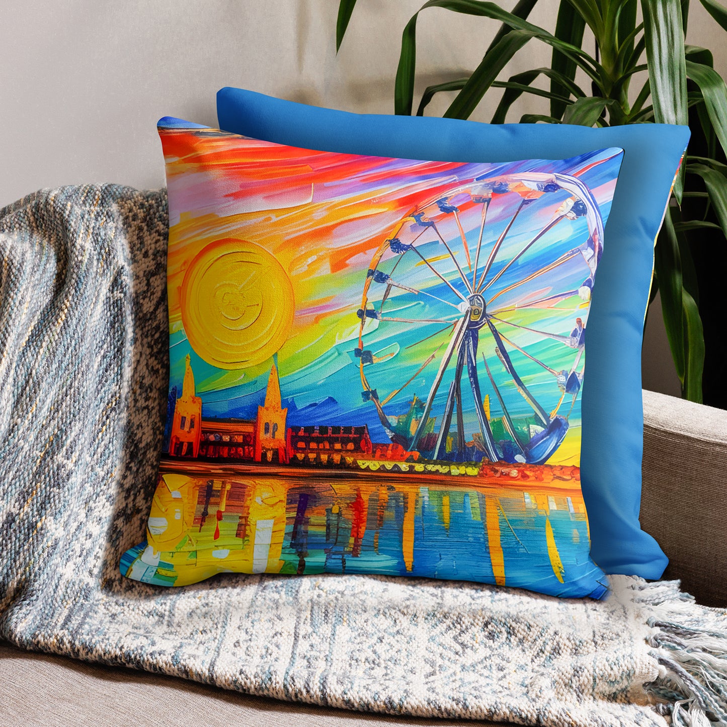 Premium Throw Pillow - Vienna | Add a pop of color and cozy texture to any space