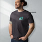 Personalized Men's T-Shirt - Small Portrait in Green